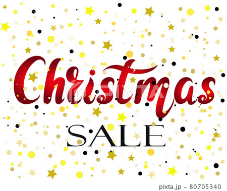 Banner christmas sale vector illustration. 80705340