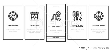 Keratin Hair Procedure Onboarding Icons Set Vector Keratin Hair Procedure Onboarding Icons Set Vector 80705510