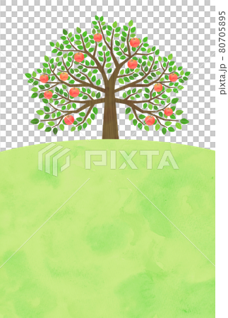 りんごの木のイラスト素材