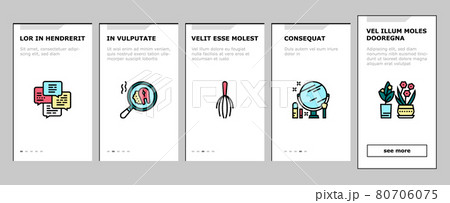 Womens Leisure Time Onboarding Icons Set Vector Womens Leisure Time Onboarding Icons Set Vector 80706075