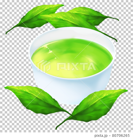 日本茶和嫩葉 80706265