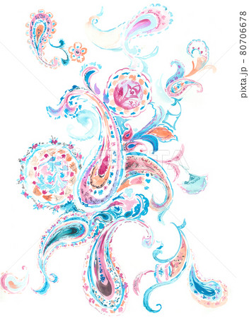 透明水彩 水彩画 花 80706678