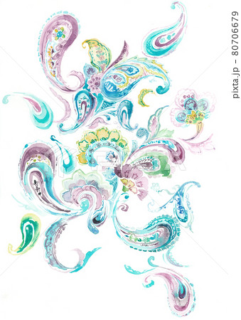 透明水彩 水彩画 花 80706679