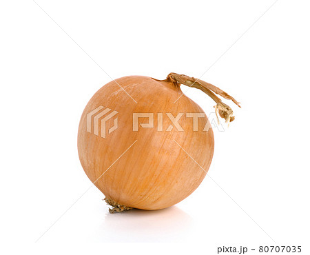 Fresh onion isolated on white background 80707035