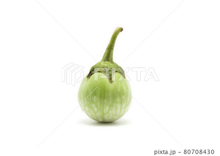 Fresh thai eggplant isolated on white background Fresh thai eggplant isolated on white background 80708430