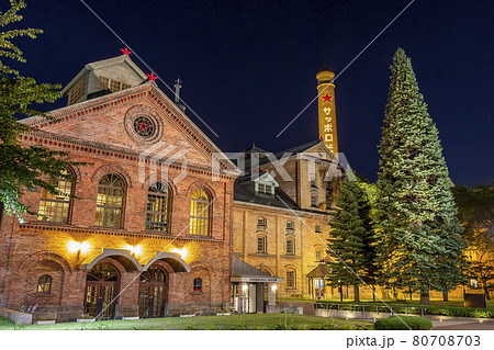 夏のサッポロビール園夜景 夏のサッポロビール園夜景 80708703