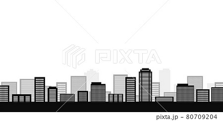 ビル群の背景イラストのイラスト素材 [80709204] - PIXTA