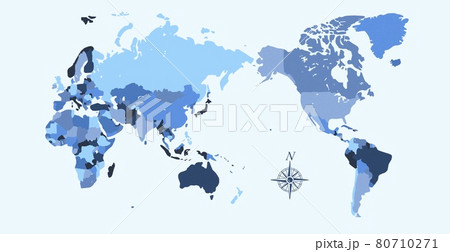おしゃれな世界地図の背景イラストイメージ おしゃれな世界地図の背景イラストイメージ 80710271