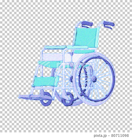 Wheelchair Normal Type And Self Propelled Type Stock Illustration
