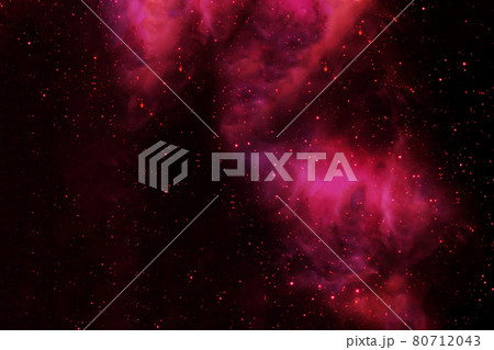 Red space nebula. Elements of this image were furnished by NASA. 80712043