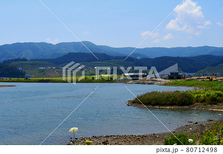 陸前高田市 高田松原津波復興祈念公園と古川沼 陸前高田市 高田松原津波復興祈念公園と古川沼 80712498