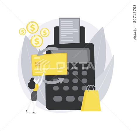 Payment processing abstract concept vector illustration. 80712703