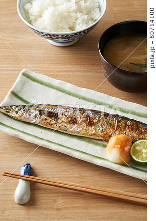 秋刀魚の塩焼き 秋刀魚の塩焼き 80714100