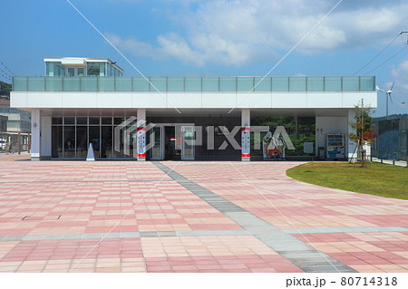 JR男鹿線の男鹿駅(チャレンジ広場) JR男鹿線の男鹿駅(チャレンジ広場) 80714318