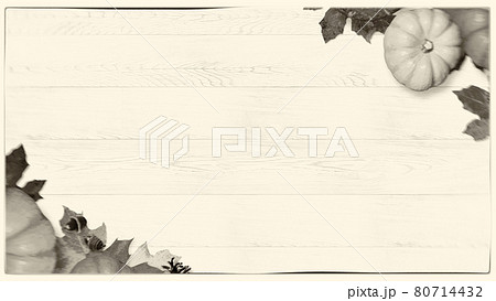 秋をイメージしたアナログ写真風のの背景イラストのイラスト素材