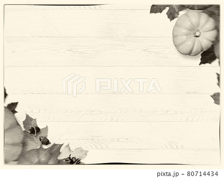 秋をイメージしたアナログ写真風のの背景イラストのイラスト素材