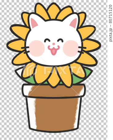 向日葵貓插畫圖片向日葵夏天 向日葵貓插畫圖片向日葵夏天 80715120