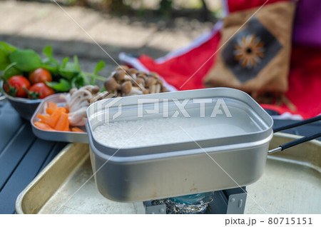 水に浸した米 メスティン 水に浸した米 メスティン 80715151