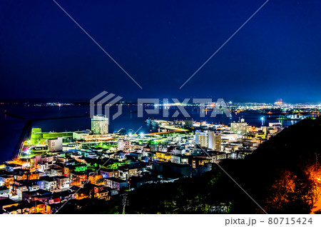 北海道稚内市 稚内の夜景（稚内公園から） 80715424