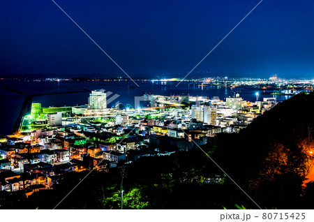 北海道稚内市 稚内の夜景(稚内公園から) 北海道稚内市 稚内の夜景(稚内公園から) 80715425