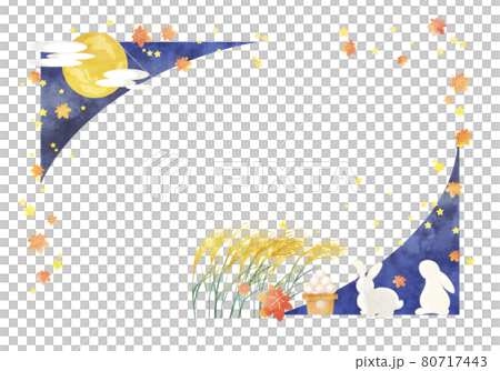 十五夜　お月見うさぎ 80717443