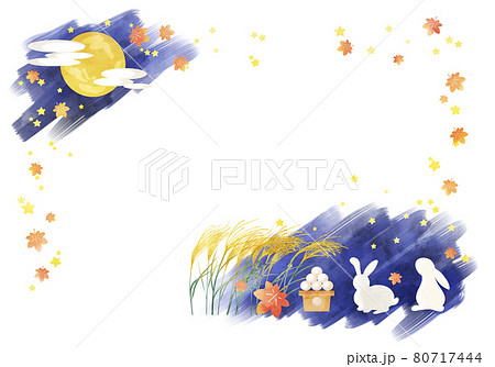 十五夜　お月見うさぎ 80717444