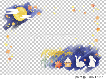 十五夜　お月見うさぎ 80717444