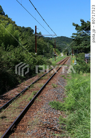 小浜市　勢浜駅付近の線路 80717523