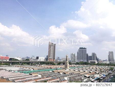 Top view Chatuchak Weekend Market 80717647