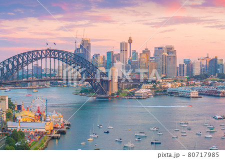 Downtown Sydney skyline in Australia Downtown Sydney skyline in Australia 80717985