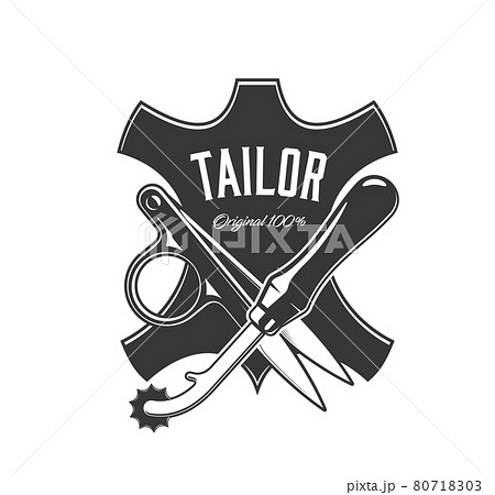 Tailor, dressmaker atelier or sewing leather icon 80718303