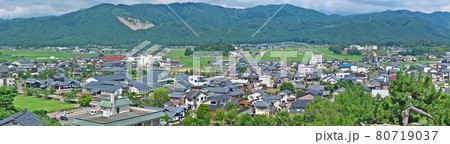 【丸岡城 天守からの風景】 (高解像度版) 福井県坂井市丸岡町霞町 80719037