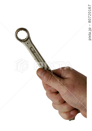 Wrench in the hand. Wrench in the hand. 80720167