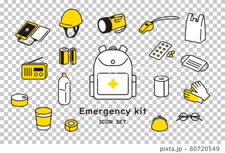 防災項目圖標集 80720549