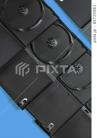 Black open boxes on a turquoise background. Black open boxes on a turquoise background. 80720881