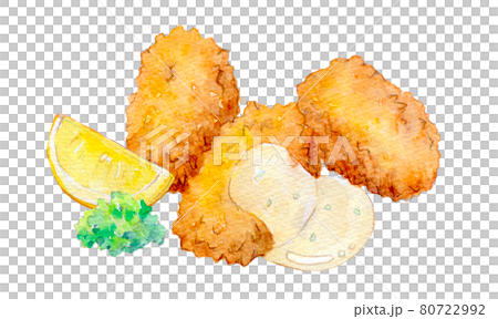 水彩插圖牡蠣苗 水彩插圖牡蠣苗 80722992