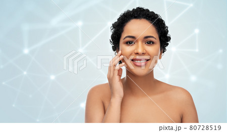 portrait of young african american woman portrait of young african american woman 80728519