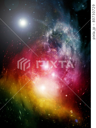 galaxy in a free space. 3D rendering galaxy in a free space. 3D rendering 80730729