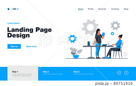 Woman coming to other woman with ideas for project 80731916