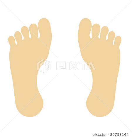 足跡足の裏の漫画イラスト アイコン ボディパーツフットヘルス健康イメージのイラスト素材 足跡足の裏の漫画イラスト アイコン ボディパーツフットヘルス健康イメージのイラスト素材