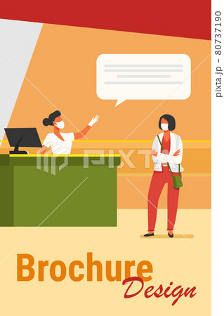 Tourist and airport employee wearing face mask Tourist and airport employee wearing face mask 80737190