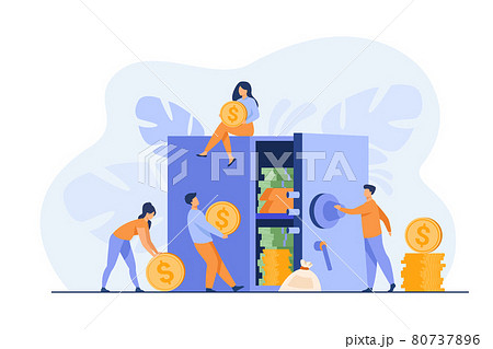 People keeping money in bank 80737896