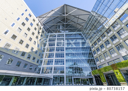 富山県富山市　晴天の富山市役所 80738157