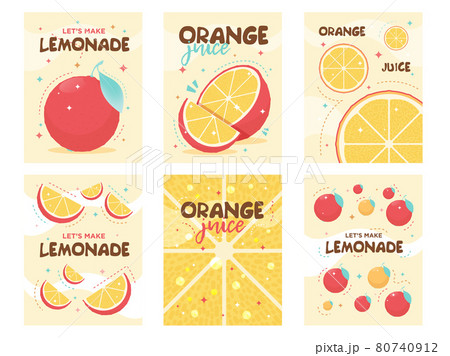 Fresh orange lemonade posters design Fresh orange lemonade posters design 80740912