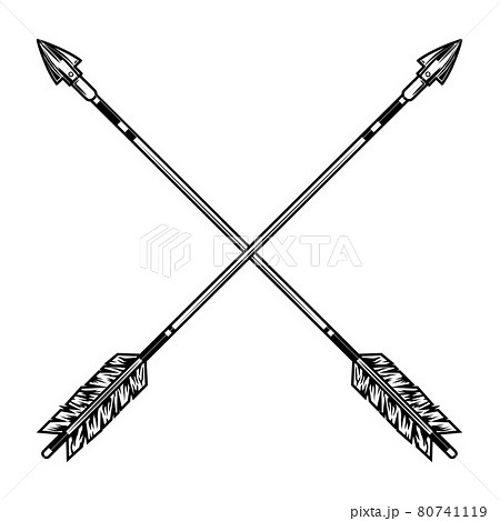 Crossed arrows vector illustrationのイラスト素材 [80741119] - PIXTA