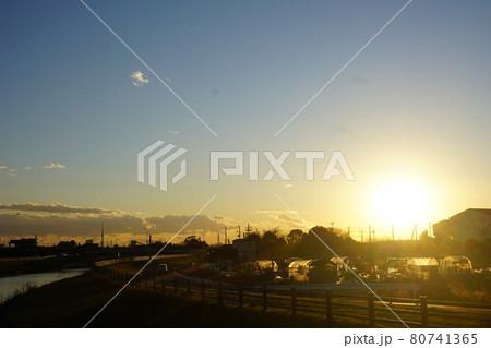 夕焼け 夕焼け 80741365