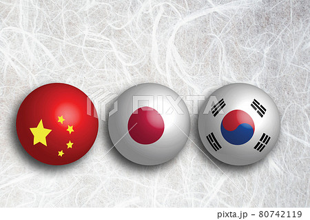 中国と日本と韓国の三国間関係 中国と日本と韓国の三国間関係 80742119