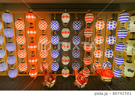 白山神社の七夕まつり、新潟市、新潟県、日本 白山神社の七夕まつり、新潟市、新潟県、日本 80742501