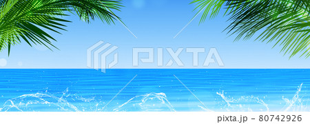 tropical sunset banner tropical sunset banner 80742926