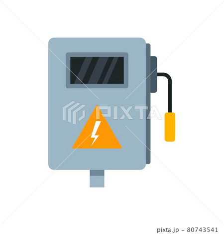 Electric box icon flat isolated vector Electric box icon flat isolated vector 80743541